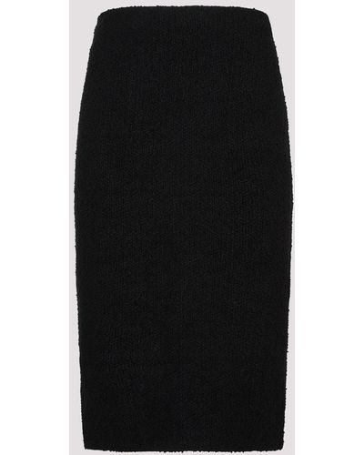 Bottega Veneta Black Viscose Skirt