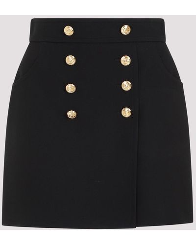 Gucci Black Silk Mini Skirt