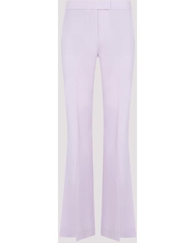 Theory Lilac Sky Wool New Demitria Trousers - Purple