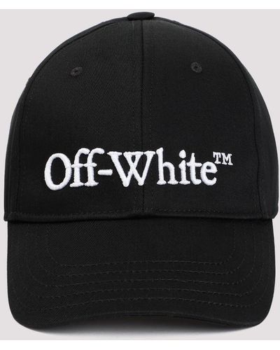 Off-White c/o Virgil Abloh Black White Drill Logo Bksh Cotton Baseball Cap