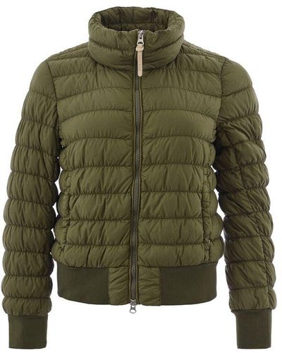 Woolrich Elegant Quilted Bomber Jacket - Green