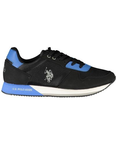 U.S. POLO ASSN. Black Polyester Sneaker - Blue