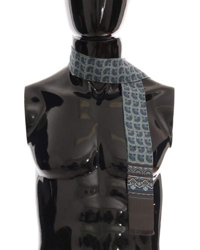 Dolce & Gabbana Elegant Italian Silk Scarf - Black