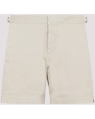 Orlebar Brown Sand Bulldog Stretch Cotton Shorts - Natural
