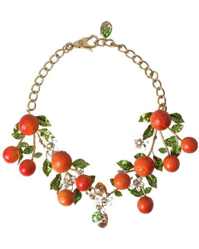 Dolce & Gabbana Charm Necklace With Lobster Clasp - Red