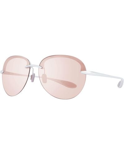 Police Mirrored Oval Sunglasses - Pink