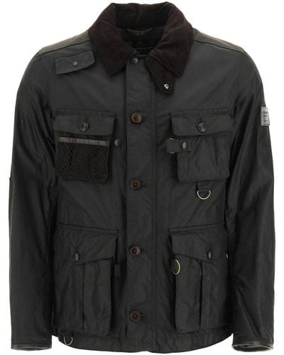 BARBOUR GOLD STANDARD Supa-fissione Waxed Jacket - Black