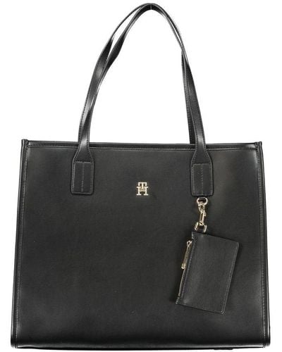 Tommy Hilfiger Polyethylene Handbag - Black