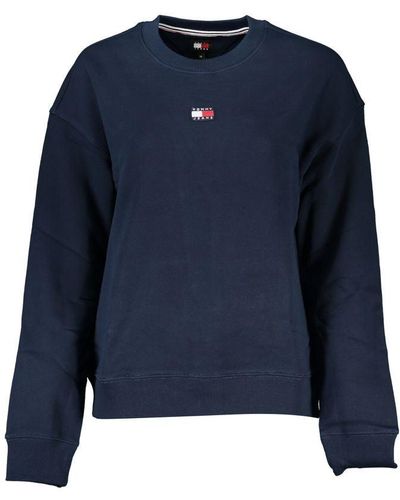 Tommy Hilfiger Chic Crew Neck Cotton Sweatshirt - Blue