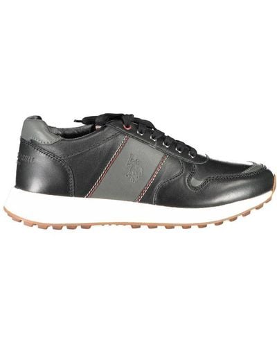 U.S. POLO ASSN. Black Eco Leather Sneaker - Multicolor