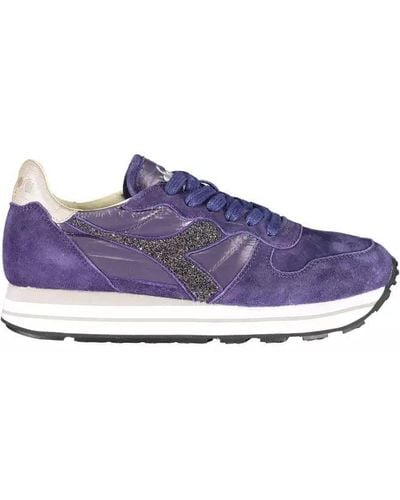 Diadora Blue Fabric Sneaker - Purple