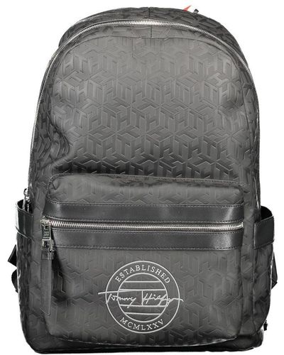 Tommy Hilfiger Elegant Urban Backpack With Laptop Pocket - Gray