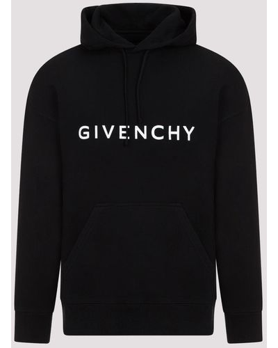 Givenchy Black Slim Fit Cotton Hoodie