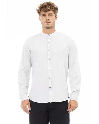 Baldinini Elegant Mandarin Collar ' Shirt - White