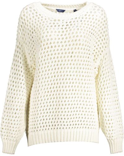 GANT White Cotton Jumper