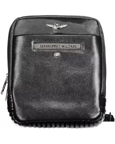 Aeronautica Militare Sleek Shoulder Bag For The Modern - Black