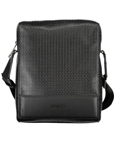 Calvin Klein Eco-Friendly Sleek Shoulder Bag - Black