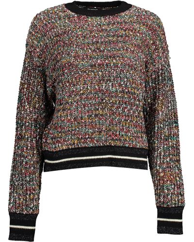 Desigual Enigmatic Jumper With Contrasting Details - Brown