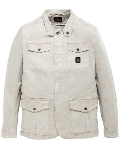 Refrigiwear Sleek Four-Pocket Cotton Jacket - Gray