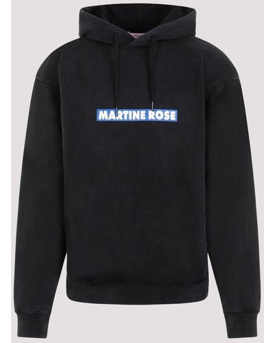 Martine Rose Black Classic Cotton Hoodie
