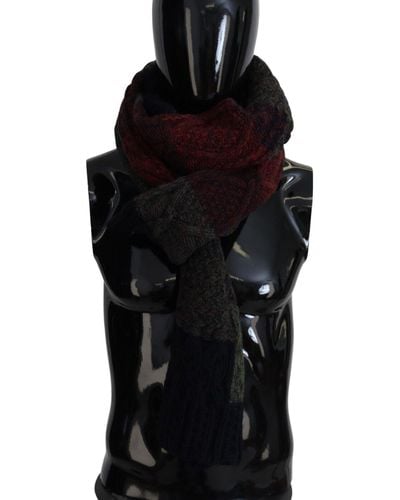 Dolce & Gabbana Elegant Wool-Cashmere Scarf - Black