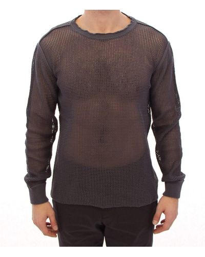 Dolce & Gabbana Runway Netz Pullover Netted Sweater - Gray