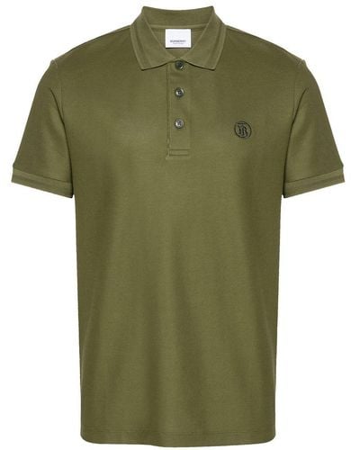 Burberry Cotton Polo Shirt - Green
