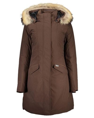 Woolrich Cotton Jackets & Coat - Brown