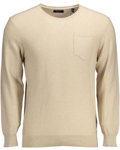 GANT Beige Cotton Shirt - Natural