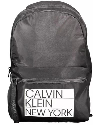 Calvin Klein Polyester Backpack - Gray
