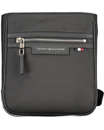 Tommy Hilfiger Black Polyester Shoulder Bag - Gray