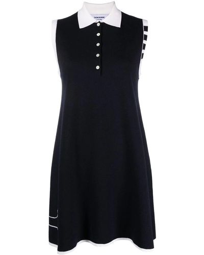 Thom Browne Knitted Mini Dress - Black