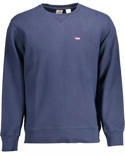 Levi's Chic Blue Cotton Sweatshirt For Men
