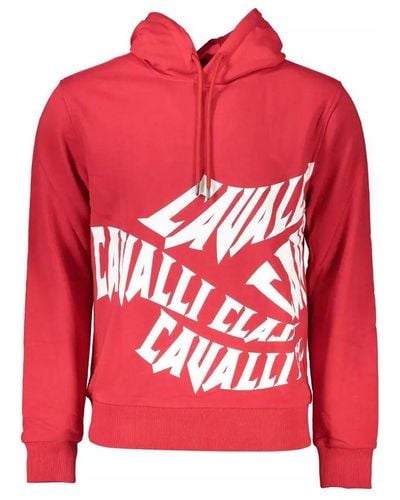 Class Roberto Cavalli Pink Cotton Sweater - Red