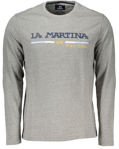 La Martina Cotton T-shirt - Gray