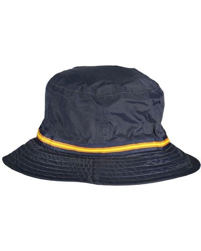 K-Way Chic Waterproof Bucket Hat With Contrast Details - Blue