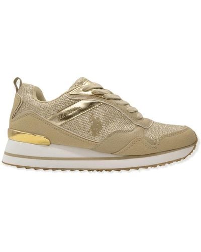 U.S. POLO ASSN. Beige Trainers - Natural