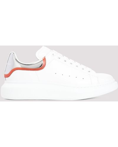 Alexander McQueen White Leather Oversized Trainers