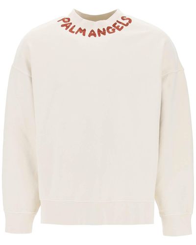 Palm Angels Sweatshirt With - White