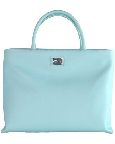 Blumarine Light Blue Polyester Handbag