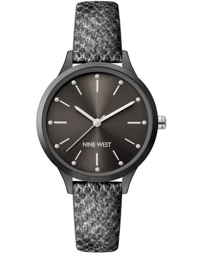 Nine West Watch Nw/2559gygy - Gray
