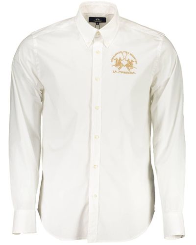 La Martina Elegant Long-Sleeved Shirt For - White