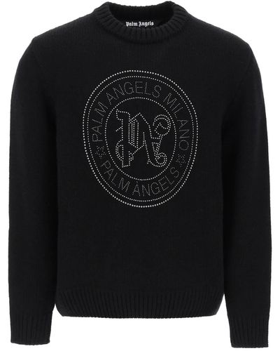 Palm Angels "Milan Pullover With Mini - Black