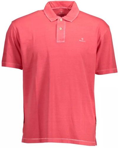 GANT Pink Cotton Polo Shirt