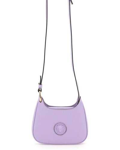 Versace 'la Medusa' Small Hobo Bag - Purple