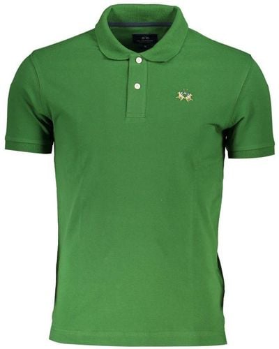 La Martina Cotton Polo Shirt - Green