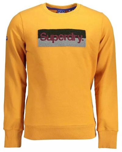 Superdry Orange Cotton Jumper - Yellow