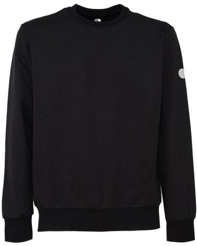 People Of Shibuya Chic Technical Fabric Crewneck Sweatshirt - Black