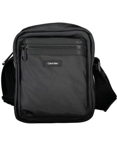 Calvin Klein Sleek Recycled Shoulder Bag - Black