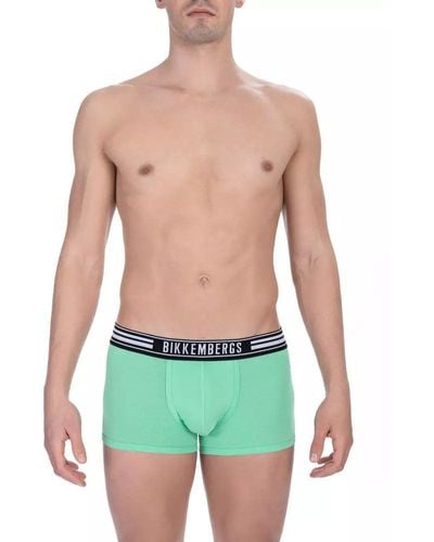 Bikkembergs Green Cotton Underwear